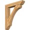 Ekena Millwork Legacy Slat Rough Sawn Bracket w/ Offset Brace, Western Red Cedar, 8"W x 42"D x 48"H BKT0806X42X48LEC06RWR - alternate 1